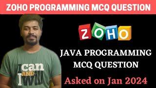 Zoho Java Programming MCQ Question | Zoho Questions 2024 | BiNaRiEs