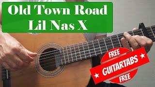 Old Town Road - Lil Nas X - Easy Guitar Tabs - Tutorial