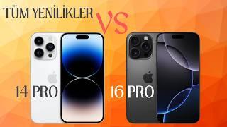 iPhone 16 Pro vs iPhone 14 Pro | Tüm Yenilikler