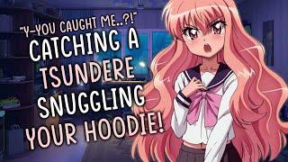 Catching a Tsundere Snuggling Your Favorite Hoodie! || [Friends to Lovers (?)] [Wholesome] [F4A]