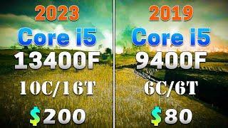 Core i5 13400F (2023) vs Core i5 9400F (2019) | How Big is the Difference?