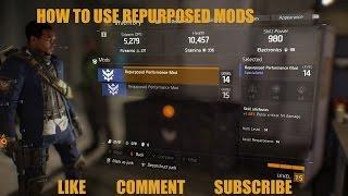 How To Use Repurposed Performance Mods in The Division