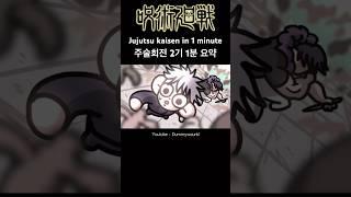 Jujutsu kaisen in just 1 minute! #animation #애니매이션 #jujutsukaisen #jujutsukaisenmeme #edit #editing