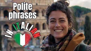 Most popular polite phrases in Italian  The best way to learn Italian | Italian online