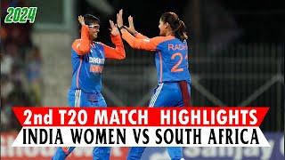 India Women vs South Africa Women 2nd T20 Match Highlights | T20 Match | IND vs SA Today Match