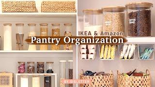 SUB) 공간을 두배로 쓰는 팬트리 정리 with 이케아&아마존 수납템/ Pantry Organization/ How to utilize pantry space wider