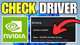 How To Check Nvidia Driver Version on Windows 11