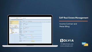 SAP Real Estate Management - Income Contract and Meter Biling
