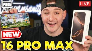 NEW IPHONE 16 PRO MAX PUBG MOBILE GAMEPLAY LIVE