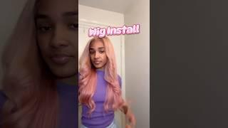 Reinstall A Wig With Me  #wiginstall #pinkwig #myaleilani