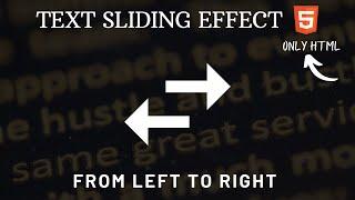 Text Sliding Effect with Only HTML | Marquee Tag | Cool Coding Tamil