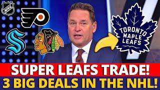 BIG NEWS! 3 BIG PLAYERS HEADING TO LEAFS! A SUPER TRADE HAPPENING IN THE NHL? MAPLE LEAFS NEWS