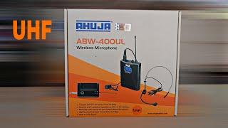 AHUJA ABW-400UL WIRELESS HEADSET  MICROPHONE UNBOXING & REVIEW