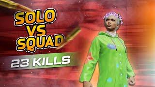 20+Kills Solo Vs Squad PUBG MOBILE Gameplay