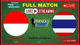 [LIVE] Indonesia u20 vs Thailand u20 Friendly match pes21