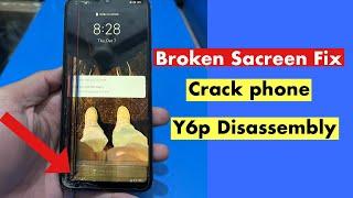 Huawei y6p crack sacreen fix | Y6p disassembly | broken phone restoration