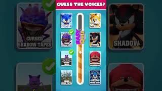 Guess the Sonic Meme and Dance by their Voice Sonic Exe, Sonic tape, Sonic fanma