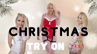 Christmas Sheer Try On Haul | Shein Sheer Lingerie Haul | Aspen Sage