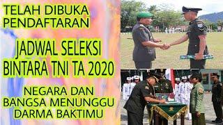 DIBUKA PENDAFTARAN BINTARA GELOMBANG I TNI AD 2020