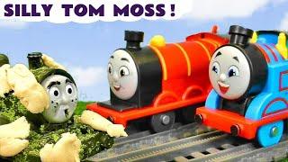 Silly Tom Moss Toy Train Story with Thomas and James