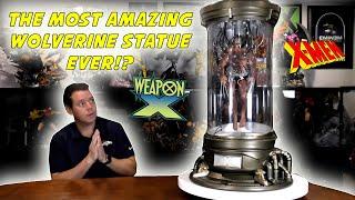 Craziest WOLVERINE Statue EVER!  Custom WEAPON X in tank!