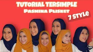 TERSIMPLE ! TUTORIAL PASMINA PLISKET 7 STYLE | SINGKAT dan MUDAH