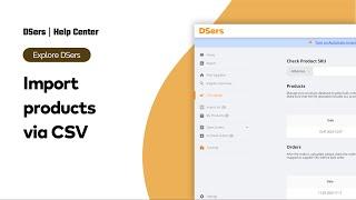 Explore DSers - Import products via CSV - DSers