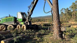 COME WITH ME to see how the John Deere Harvester 1270g and Forwarder 1510g work!!!!