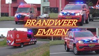 [Brandweer Emmen zur Wasserrettung] 03-8673 / 03-8614 und 03-8610 bei Wachausfahrt.