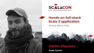 Hands-on full-stack Scala 3 application - Adrien Piquerez