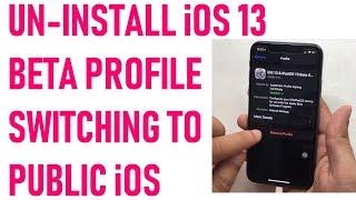 Uninstall or Remove iOS 13 Beta Profile on iPhone, iPad & Switch iOS 13 Beta to Public