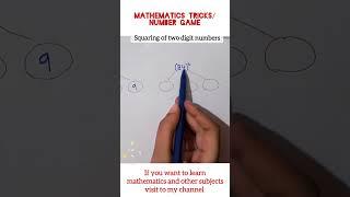 Squaring of two digit number tricks | Square of two digit number using vedic maths | easy math trick