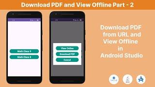 How to Download PDF from URL and View Offline in Android Studio.