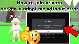 How to join private servers in adopt me without error *OMG*