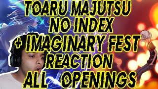 Toaru Majutsu no Index All Openings + Imaginary Fest Opening Blind Reaction | Ace of Anime