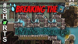 Destroying an infinite liquid storage! Oxygen not included #shorts