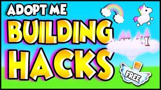 ADOPT ME BUILDING HACKS!! Rainbow Building Hacks Tutorial! Prezley Adopt Me Roblox!