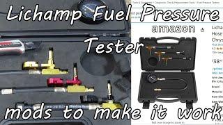 Lichamp - BETOOLL fuel pressure test kit, Amazon  Compatible Honda, Ford CFI EFI, GM  Chrysler MPFI