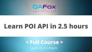 Learn POI API in 2 and half hours