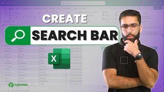 How to create a Search Bar in Excel