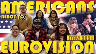 Americans react to Eurovision Maneskin Zitti e Buoni Italy 2021