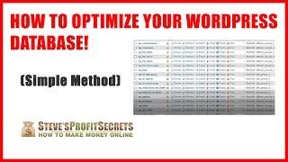 How to Optimize a WordPress Database in phpMyAdmin