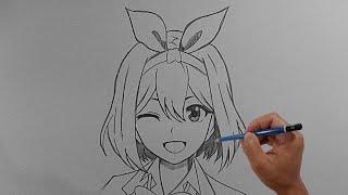 Easy anime drawing || how to draw  YOTSUBA NAKANO easy step-by-step