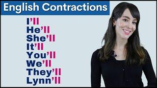 Learn Contractions using WILL | Pronunciation and Grammar