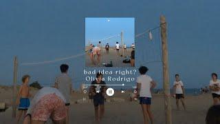 bad idea right? / LYRIC / Speed up / Song by Olivia Rodrigo