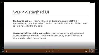 Jark Calson - Erosion modelling at the Farm field scale using the WEPP   Watershed Model