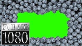 creative balls frame in green screen free stock footage