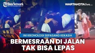 Diduga Gancet, Sepasang Kekasih Bermesraan di Jalan Raya Tak Bisa Lepas, Ini Kronologi Sebenarnya