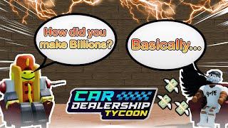 Meet The RICHEST Car Dealership Tycoon Player | Car Dealership Tycoon | Roblox!