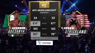Israel Adesanya x Sean Strickland | LUTA COMPLETA | UFC 302